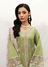 Qlinekari By Qalamkar Embroidered Lawn 3 Piece Unstitched Suit QLM25QK DC-01 LOVISA